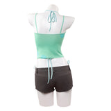 Cosplay Costume Mizi Alien Stage(2026) TV Cosplay Top Vert/Blanc+Short Femme
