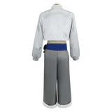 Blue Lock Nagi Seishiro Tenue Chinoiserie Grise et Blanche Cosplay Costume