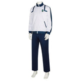 Blue Lock(2026) Isagi Yoichi Tenue de Sport Bleue et Blanche Cosplay Costume