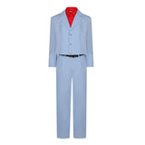 Bruno Mars Tenue Bleue de Scène Cosplay Costume