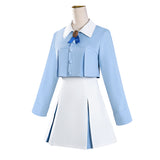 CCS Sakura Kinomoto Robe Bleue et Blanche Cosplay Costume