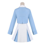 CCS Sakura Kinomoto Robe Bleue et Blanche Cosplay Costume