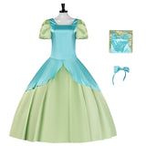 Cendrillon Robe Bleue et Verte Cosplay Costume