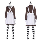Charlie et la Chocolaterie Willy Wonka Robe Marron et Rose Cosplay Costume