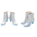 Cosplay Accessoire Ashe Overwatch Jeu Cosplay Chaussures Argentées Femme