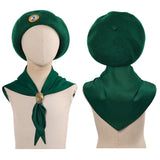 Cosplay Accessorie Enfant Scouts Troop Beverly Hills(1989) Film Cosplay Chapeau et Echarpe Verts