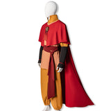 Cosplay Costume Aang Avatar Aang: The Last Airbender(2026) Film Cosplay Tenue Orange et Rouge Homme