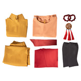 Cosplay Costume Aang Avatar Aang: The Last Airbender(2026) Film Cosplay Tenue Orange et Rouge Homme