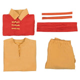 Cosplay Costume Aang Avatar: The Last Airbender 2(2026) TV Cosplay Tenue Orange et Jaune Homme