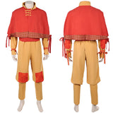 Cosplay Costume Aang Avatar: The Last Airbender 2(2026) TV Cosplay Tenue Orange et Jaune Homme