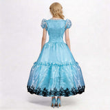 Cosplay Costume Alice Alice au Pays des Merveilles Film Cosplay Robe Bleue Femme