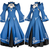Cosplay Costume Altria Pendragon Fate Grand Order Jeu Cosplay Robe Bleue Femme