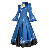 Cosplay Costume Altria Pendragon Fate Grand Order Jeu Cosplay Robe Bleue Femme