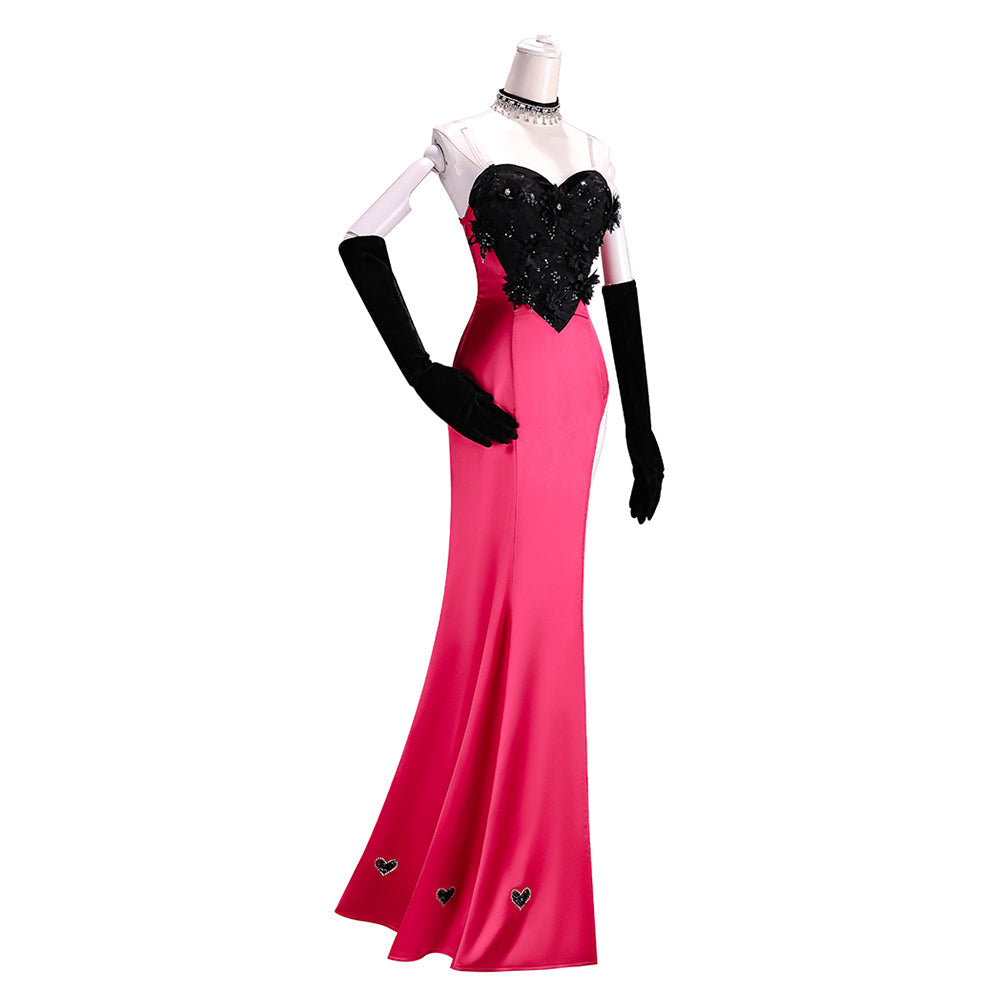Cosplay Costume Angel Dust Hazbin Hotel TV Cosplay Robe Rouge et Noire ...
