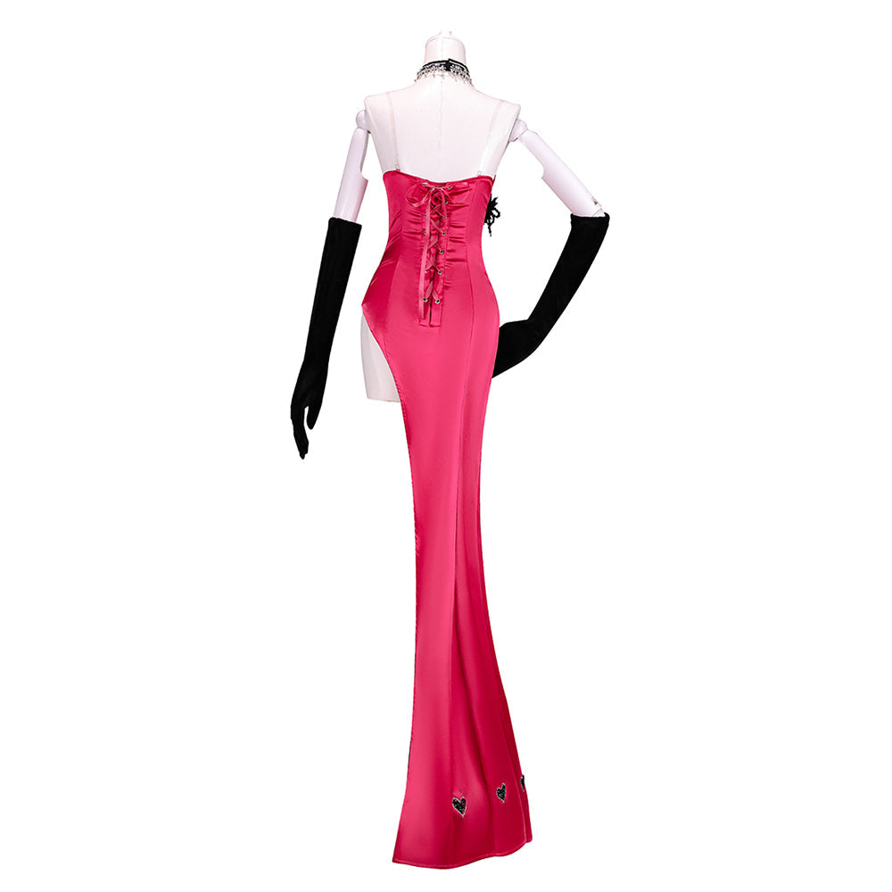Cosplay Costume Angel Dust Hazbin Hotel TV Cosplay Robe Rouge et Noire ...