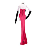 Cosplay Costume Angel Dust Hazbin Hotel TV Cosplay Robe Rouge et Noire Femme