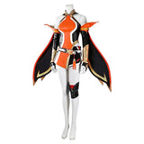 Cosplay Costume Anran Ye Overwatch Jeu Cosplay Tenue Noire et Orange Femme