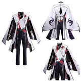 Cosplay Costume Ashveil Honkai: Star Rail Jeu Cosplay Tenue Blanche et Noire Homme