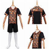 Cosplay Costume Aurora Dust Bunny Film Cosplay Tenue Noire et Orange Enfant