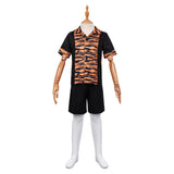 Cosplay Costume Aurora Dust Bunny Film Cosplay Tenue Noire et Orange Enfant