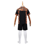 Cosplay Costume Aurora Dust Bunny Film Cosplay Tenue Noire et Orange Enfant
