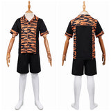 Cosplay Costume Aurora Dust Bunny Film Cosplay Tenue Noire et Orange Enfant