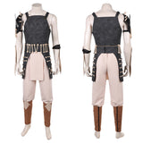 Cosplay Costume Baraka Mortal Kombat 2(2026) Film Cosplay Tenue Noire et Beige Homme