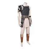 Cosplay Costume Baraka Mortal Kombat 2(2026) Film Cosplay Tenue Noire et Beige Homme