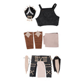 Cosplay Costume Baraka Mortal Kombat 2(2026) Film Cosplay Tenue Noire et Beige Homme