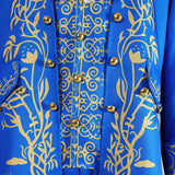 Cosplay Costume Beast La Belle et la Bête Film Cosplay Tenue Bleue Homme