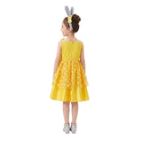 Cosplay Costume Belle La Belle et la Bête Film Cosplay Robe Jaune Enfant