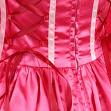 Cosplay Costume Belle La Belle et la Bête Film Cosplay Robe Rose Femme