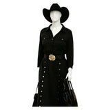 Cosplay Costume Beulah Dutton Ranch(2026) TV Cosplay Robe Noire Femme