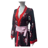 Cosplay Costume Boa Hancock One Piece Live Action 2(2026) TV Cosplay Kimono Noir Femme