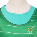 Cosplay Costume Bonnie Film Cosplay Robe Verte Enfant avec Chaussettes