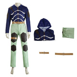 Cosplay Costume Caiman Doro He Doro 2(2026) Anime Cosplay Tenue Bleue et Verte Homme