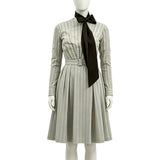 Cosplay Costume Caroline Little House on the Prairie(2026) TV Cosplay Robe Grise Femme