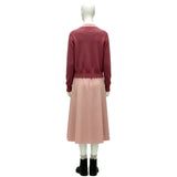 Cosplay Costume Carrie(2026) TV Cosplay Robe Rose+Veste Rouge Femme