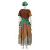Cosplay Costume Cendrillon Sœurs de Sort(2026) Film Cosplay Robe Brune et Verte Femme