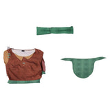 Cosplay Costume Cendrillon Sœurs de Sort(2026) Film Cosplay Robe Brune et Verte Femme