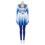 Cosplay Costume Chloe Descendants: Wicked Wonderland(2026) Film Cosplay Tenue Bleue et Blanche Femme