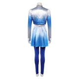 Cosplay Costume Chloe Descendants: Wicked Wonderland(2026) Film Cosplay Tenue Bleue et Blanche Femme
