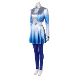 Cosplay Costume Chloe Descendants: Wicked Wonderland(2026) Film Cosplay Tenue Bleue et Blanche Femme