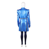 Cosplay Costume Chloe Descendants: Wicked Wonderland(2026) Film Cosplay Tenue Bleue et Noire Femme