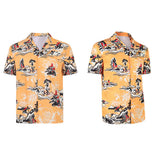 Cosplay Costume Cliff The Adventures of Cliff Booth(2026) Film Cosplay Chemise Orange Homme