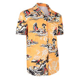 Cosplay Costume Cliff The Adventures of Cliff Booth(2026) Film Cosplay Chemise Orange Homme