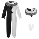 Cosplay Costume Clown Terrifier 4(2026) Film Cosplay Combinaison Noire et Blanche Homme