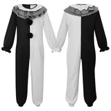 Cosplay Costume Clown Terrifier 4(2026) Film Cosplay Combinaison Noire et Blanche Homme