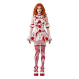 Cosplay Costume Clown Terrifier 4(2026) Film Cosplay Robe Blanche et Rouge Femme