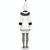 Cosplay Costume Clown Terrifier 4(2026) Film Cosplay Robe Noire et Blanche Femme
